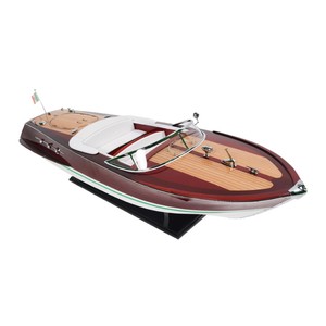B091 OMH Ariston Speed Boat Model Edition Exclusive, bateau à moteur artisanal en bois de cèdre peint, décoration nautique, cadeau de Noël, 91.4Lx28Wx25.4H - Product Image 3
