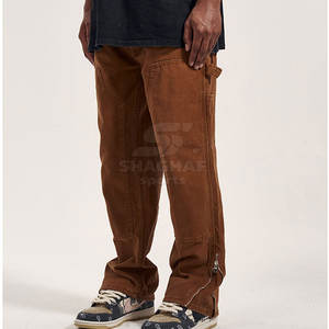 Jean classique décontracté pour un style urbain élégant, avec une qualité supérieure, pantalon homme délavé. - Product Image 2