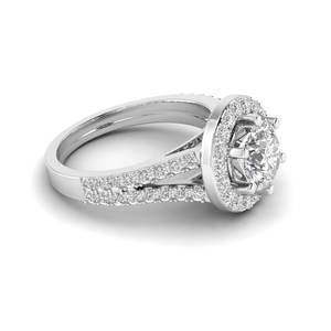 Anillo Solitario de Oro Blanco de 14K con Diamante Cultivado en Laboratorio de 2.056 Quilates, Corte Pavé, Color F, Claridad VS1, Certificado IGI - Product Image 2