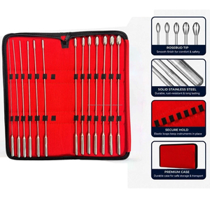 Rosebud Tip Dilator Set 13Pcs Stainless Steel Surgical Instruments Case for Gynecology Urology Use Manual Hospital ISO13485 - Product Image 3