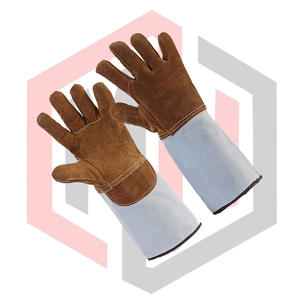 Gants de soudeur en cuir résistant au feu, sans silicone, anti-vibration, avec manchette de sécurité, résistants à la chaleur, antistatiques, résistants aux déchirures - Product Image 4