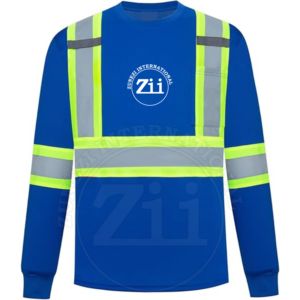 เสื้อเชิ้ตผ้าฟลีซสะท้อนแสง ANSI Class 1 LED กันน้ำ ระบายอากาศได้ดี น้ำหนักเบา ไซส์ใหญ่ สำหรับผู้ชาย มองเห็นได้ชัดเจน |   280 แกรมต่อตารางเมตร - Product Image 1