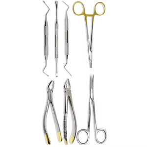 Meilleur prix - Kit d'instruments chirurgicaux pour chirurgie générale - Ensemble de chirurgie orale - Instruments manuels en titane certifiés CE Classe I - Instruments Surgiright - Product Image 3