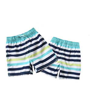 Eco-Friendly Breathable Plaid High-Leg Swim Shorts Custom Beach Shorts Loose Swimwear Boys Swim <b>Trunks</b> - Product Image 4