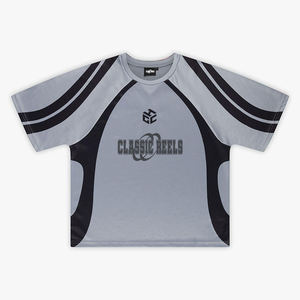 Camiseta de Fútbol Retro Vintage Personalizada para Hombre y Mujer, 100% Poliéster, Cómoda y Transpirable - Product Image 2