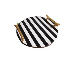 <b>Black</b> & White Resin Food Serving Gadgets Resin Serving <b>Tray</b> Restaurant Hotel Home Wedding Food Supply <b>Tray</b> Resin Decorative <b>Tray</b> - Product Image 5