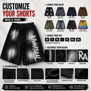 <b>Men's</b> Double Waisted Sweat <b>Shorts</b> 400GSM Cotton Fleece Wholesale Extend Long <b>Shorts</b> Summer French Terry <b>Men</b> Sweat <b>3</b>/<b>4</b> <b>Shorts</b> - Product Image 5