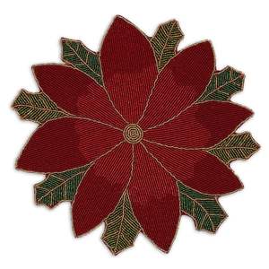 Ensemble de sets de table ronds en verre perlé à motif floral pour cuisine, table à manger, restaurant, mariage, fête, événement, résistant à la chaleur - Product Image 2