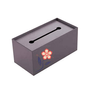 Custom Logo Modern Tissue Box Dispenser Organizer <b>Printed</b> Design for Office Desk <b>Coffee</b> Table or Dining - Product Image 3