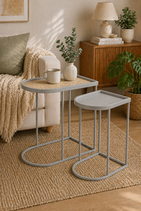 Estante de Almacenamiento Metálico de Dos Niveles, Cuadrado, Color Rosa, Diseño Minimalista para Sala de Estar, Tipo Vertical, Resistente - Product Image 6