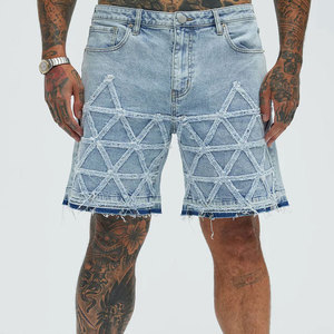 Shorts en jean décontractés pour hommes, coupe slim, déchirés, taille élastique, taille mi-haute, séchage rapide, 100 % coton, respirants, durables, confortables, pour le quotidien - Product Image 4