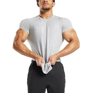 Camiseta Deportiva de Algodón para Hombre con Logotipo Personalizado – Camiseta Deportiva Suave y Cómoda para Entrenamiento Físico al por Mayor - Product Image 1