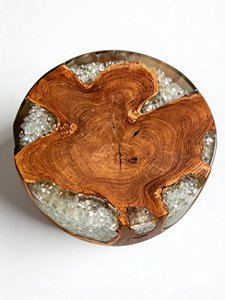 Modern Eco-Friendly Wood Root Coffee Side Table & Chair <b>Stools</b>-Durable Stackable Multi-Function for Living Room - Product Image 6