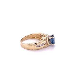 Classic Vintage 14K Gold IGI Certified Diamond Engagement Ring Emerald Cut Prong Setting Women's October Birthstone Jewelry - Product Image 4