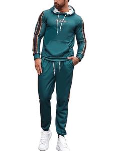 Survêtement de sport d'hiver pour homme de qualité supérieure en deux pièces, en molleton technique 100% coton, respirant et léger pour l'entraînement - Product Image 6