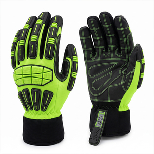 Guantes de Trabajo Mecánicos Amara de Primera Calidad, Reforzados con TPR, de Cuero Sintético Resistente a la Abrasión, al Calor y a los Impactos - Product Image 4