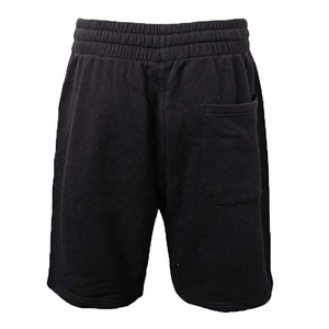 Pantalones Cortos Bermuda de Algodón Negro para Hombre, con Cordón, Casuales, Transpirables, Tejidos, de Color Sólido, Cintura Media - Product Image 2