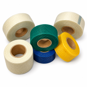 Cinta de malla de fibra de vidrio autoadhesiva de 65 g/m², 50 mm x 90 m, para juntas de paneles de yeso - Product Image 1