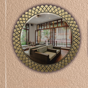 Espejo de Baño Decorativo de Pared con Ranura en V, Diseño Moderno, Reflejo Nítido para Interiores Modernos, Bodas, India - Product Image 2