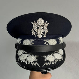 High Quality Multi-Color Officer <b>Cap</b> Unisex Wool -<b>Cap</b> with High Quality Fabric Adjustable Officer Hats - Product Image 1