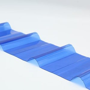 Hoja hueca de <span class=keywords><strong>policarbonato</strong></span> PC Anti-UV, placa solar, hoja de techo de plástico para invernadero, cobertizo de lámina corrugada FRP - Product Image 1