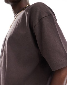 Custom Logo High Quality Heavy <b>Weight</b> Regular Fit 100% Cotton Drop Shoulder <b>Blank</b> Casual T Shirts for Men - Product Image 4