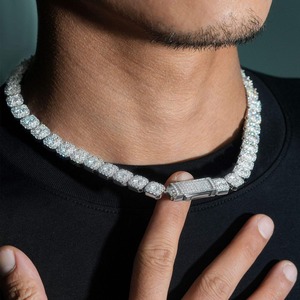 Premium Quality Round Moissanite Diamond <b>Necklace</b> for Wedding Party Gift Use Available at Factory Price - Product Image 3