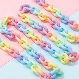 Chaînes murales décoratives en résine transparente colorées et volumineuses pour projets DIY, rideau de séparation de pièce thème ange personnalisable - Product Image 1