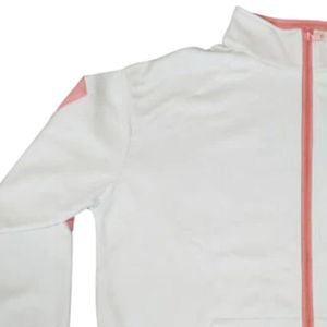 White Elite Track <b>Jacket</b> Women's <b>Zip</b> <b>Up</b> Sports <b>Jacket</b> Casual Athletic Training Outerwear Fashion Activewear Team Wear - Product Image 3