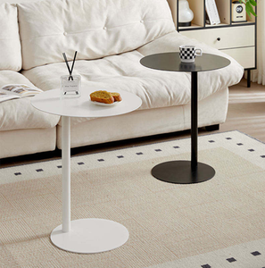 Popular <b>Square</b> Metal Top Travertine Coffee Side Table <b>Combination</b> for Home Hotel Villa Living Room - Product Image 2