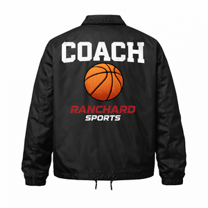 Veste de basketball personnalisée pour homme en tissu Dobby 100% coton, logo sérigraphié, coupe ample, légère, respirante, style urbain - Product Image 2