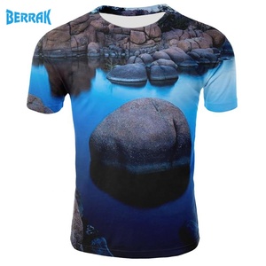 Camiseta con estampado 3d para hombre, camisa de manga corta con cuello redondo, estilo divertido, ropa de calle a la moda, nuevo estilo de verano, modelo de fábrica 2021 - Product Image 2