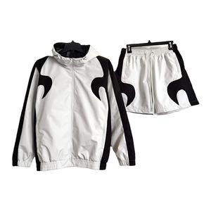 Ensemble de survêtement coupe-vent pour homme, veste et pantalon, pour la course à pied, la salle de sport, l'entraînement, le jogging, les activités de plein air, les vêtements de fitness - Product Image 1