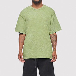 T-Shirt Oversize da Uomo in 100% Cotone con Stampa a Rilievo, Prezzo di Fabbrica, Personalizzabile con Logo del Brand, Spessa, Vendita all'Ingrosso - Product Image 1