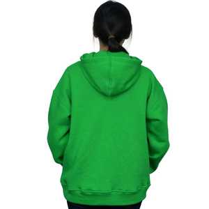 เสื้อฮู้ดผ้าโพลีเอสเตอร์คอตตอนพิมพ์ลายสำหรับผู้หญิง สีเขียวพรีเมียม สวมใส่สบาย ทรงหลวม แขนยาว แฟชั่นทันสมัย - Product Image 3