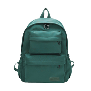 กระเป๋าเป้กันน้ำแบบปรับแต่งได้ กระเป๋าเป้สะพายหลังผ้า Oxford สีเขียว ขนาด 15 นิ้ว มีช่องใส่ของหลายช่อง ซิปแบบ Unisex สำหรับใช้ในชีวิตประจำวัน - Product Image 4