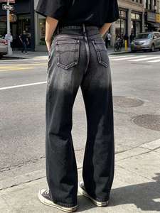 Jeans Personalizados para Hombre, Bordados con Logotipo, Estilo Urbano, Holgados, Vintage, Lavados, Desgastados, Pantalones Casuales, Nuevo Diseño, Jeans de Mezclilla - Product Image 2