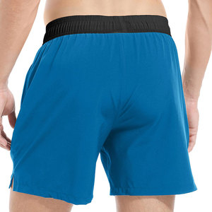 Shorts de sport 2 en 1 pour hommes, haute élasticité, cordon de serrage, tissu polyester et élasthanne de qualité supérieure, design moderne, vente en gros - Product Image 2