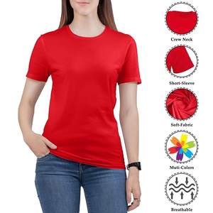 T-shirt court pour femme grande taille, printemps, avec plumes, logo imprimé en relief personnalisé, bouton, tissu jersey écologique, unisexe - Product Image 3