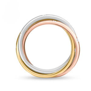 18k Gold Filled Plated D Color Round <b>Cushion</b> Lab Grown Diamond Fine <b>Ring</b> Filled Diamond Enhancement Unisex Anniversary Gift Band - Product Image 4