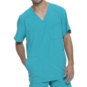 Conjunto de Uniformes Médicos para Hombre, Diseño Moderno, Material Spandex de Primera Calidad, Tela Sin Costuras, Mangas Cortas, para Hospital - Product Image 3