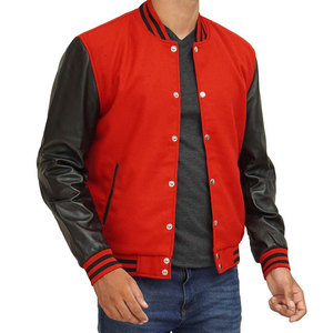 Custom Varsity <b>Jacket</b> <b>Men</b>’s Wool Body with Genuine Leather Sleeves – Wholesale Letterman <b>Jacket</b> for Sports & Casual Wear - Product Image 5