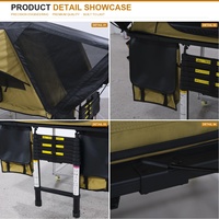 Tente de toit ABS avec système d'isolation latérale par convection et fenêtre de ventilation à rivets, compatible OEM