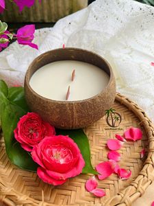 PROVEEDOR CONFIABLE DE VELAS DE 300G / VENTA AL POR MAYOR DE VELAS DE CÁSCARA DE COCO CON AROMA REPELENTE DE INSECTOS Y CERA DE COCO DESDE VIETNAM - Product Image 6