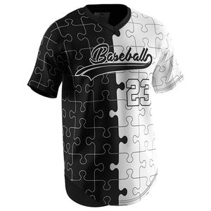 เสื้อเบสบอลพิมพ์ลายเปล่า เสื้อผ้ากีฬาลำลอง แห้งเร็ว ปักโลโก้ตามสั่ง ไซส์ใหญ่ ลายทาง - Product Image 3