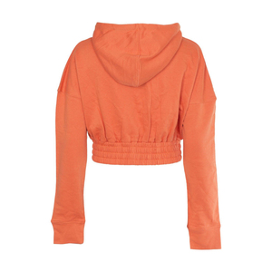 Hoodie court à manches longues pour femme, en molleton 100% coton, broderie 3D, style athleisure, écologique, hiver - Product Image 5