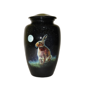 AG Metal Exports Brass Urns Human Ashes Funeral Urn Supplies Western Style High Quality 3-4L Tabletop <b>Vase</b> Customized Enamel - Product Image 1