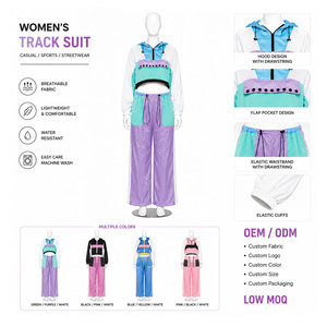 Conjunto Deportivo Informal de Invierno para Mujer, Talla Grande, Transpirable, Ligero, 100% Nailon, con Capucha y Cierre de Cordón, Marca Tellus Apparel - Product Image 6