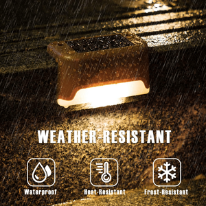 Paquete de 32 Luces Solares LED para Terraza, Impermeables, de Amplio Uso para Escaleras Exteriores, Barandillas, Patio, Encendido/Apagado Automático, Fáciles de Instalar - Product Image 4
