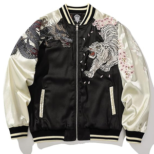 Chaquetas Urbanas a Cuadros Casuales de Otoño al por Mayor |   Ropa Exterior Transpirable y Resistente al Viento con Cremallera Frontal y Logotipo Personalizado OEM para Exportación - Product Image 3